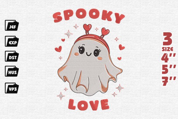Review: Cute Valentine Ghost Embroidery for Craft Fairs