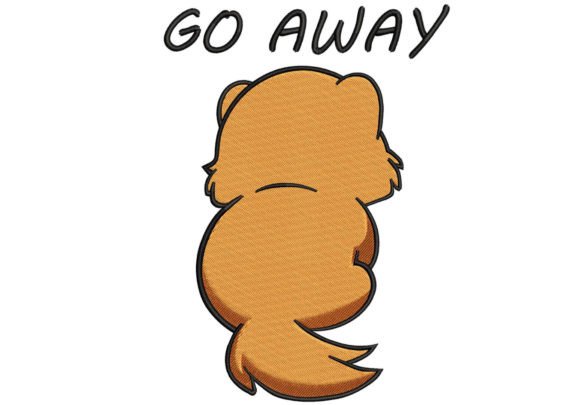 Review: Embroidery Digitize Cat Go Away Design