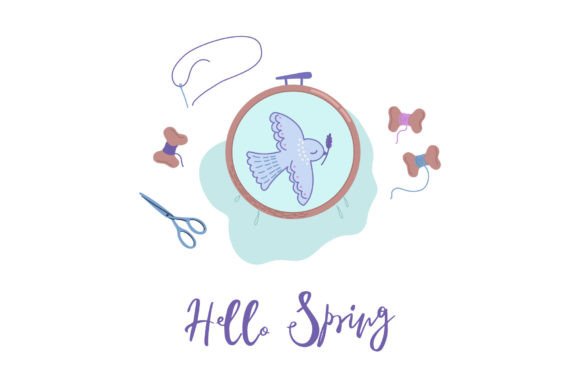 Reviewing Beautiful Embroidery with Dove of Peace