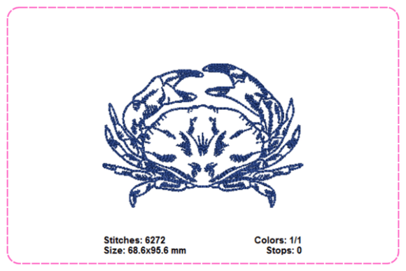Reviewing Dungeness Crab Embroidery Designs