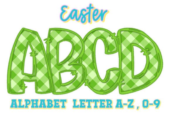 Reviewing Easter Spring Faux Embroidery Alphabet