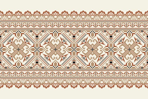 Reviewing Floral Pixel Art Embroidery for Apparel