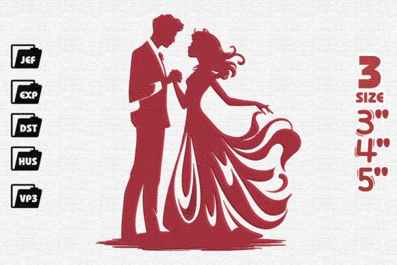 Reviewing Happily Ever After Couple Embroidery for Real Projects