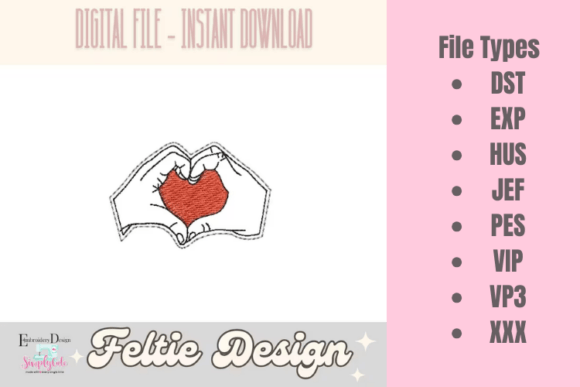Reviewing Love Valentine ITH Feltie Embroidery