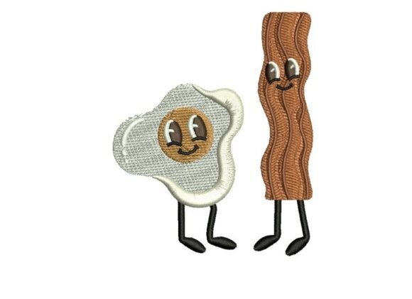 Reviewing Perfect Match Bacon and Eggs Embroidery