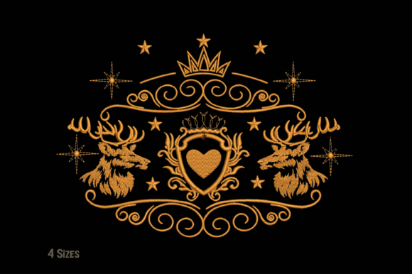 Reviewing the Royal Deer Crest Embroidery Design