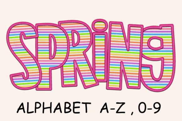 Spring Colorful Alphabet Embroidery Png Review